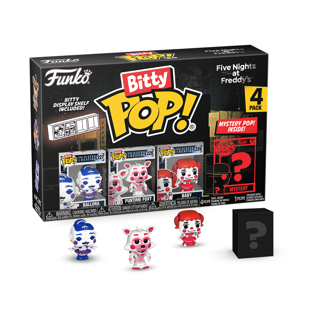 Funko Bitty Pop Five Nights at Freddy’s - Ballora, Funtime Foxy, Baby