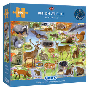 Gibsons British Wildlife 500pc Puzzle