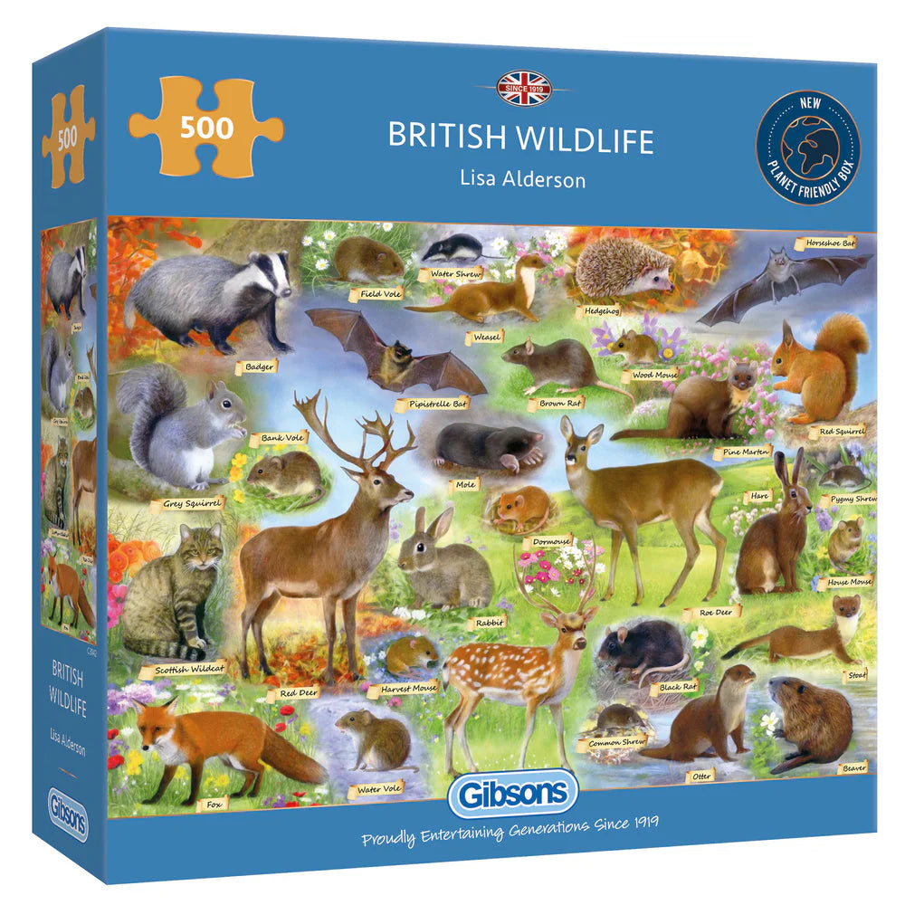 Gibsons British Wildlife 500pc Puzzle