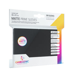 Gamegenic Matte Prime 100 Sleeves - Black