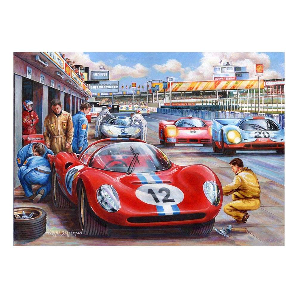 Pit Stop BIG 500pc Puzzle