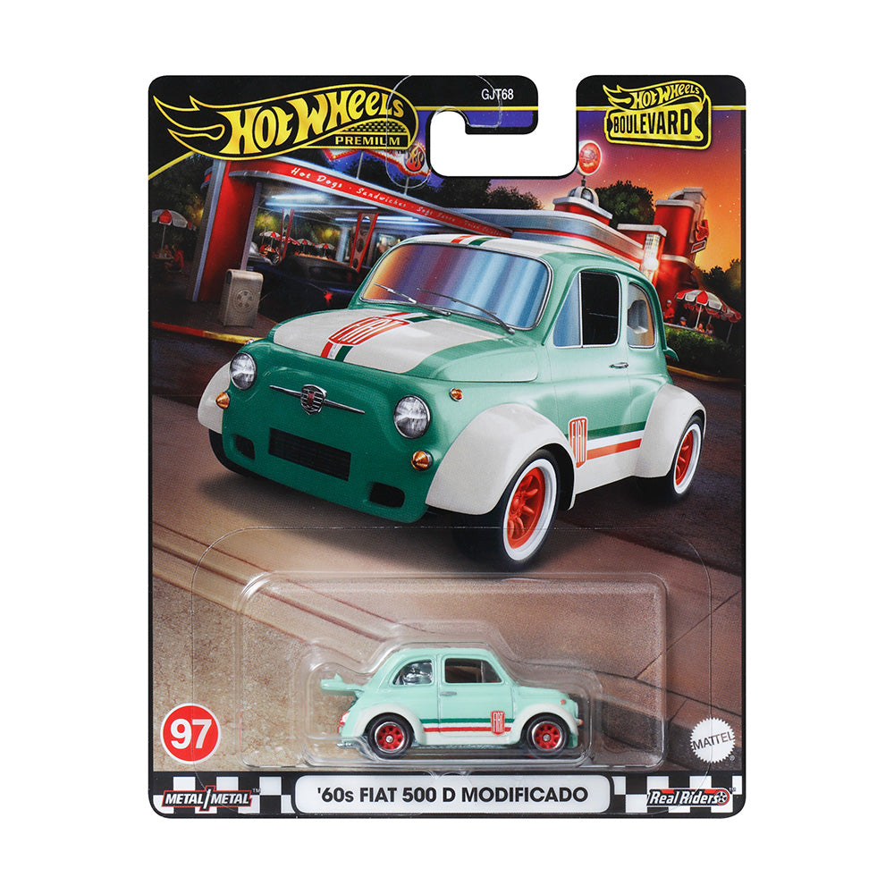 Hot Wheels Premium Boulevard - 60s Fiat 500 D Modificado