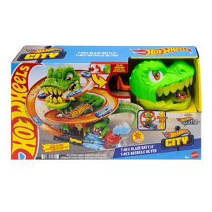 Hot Wheels T-Rex vs. Fire Station