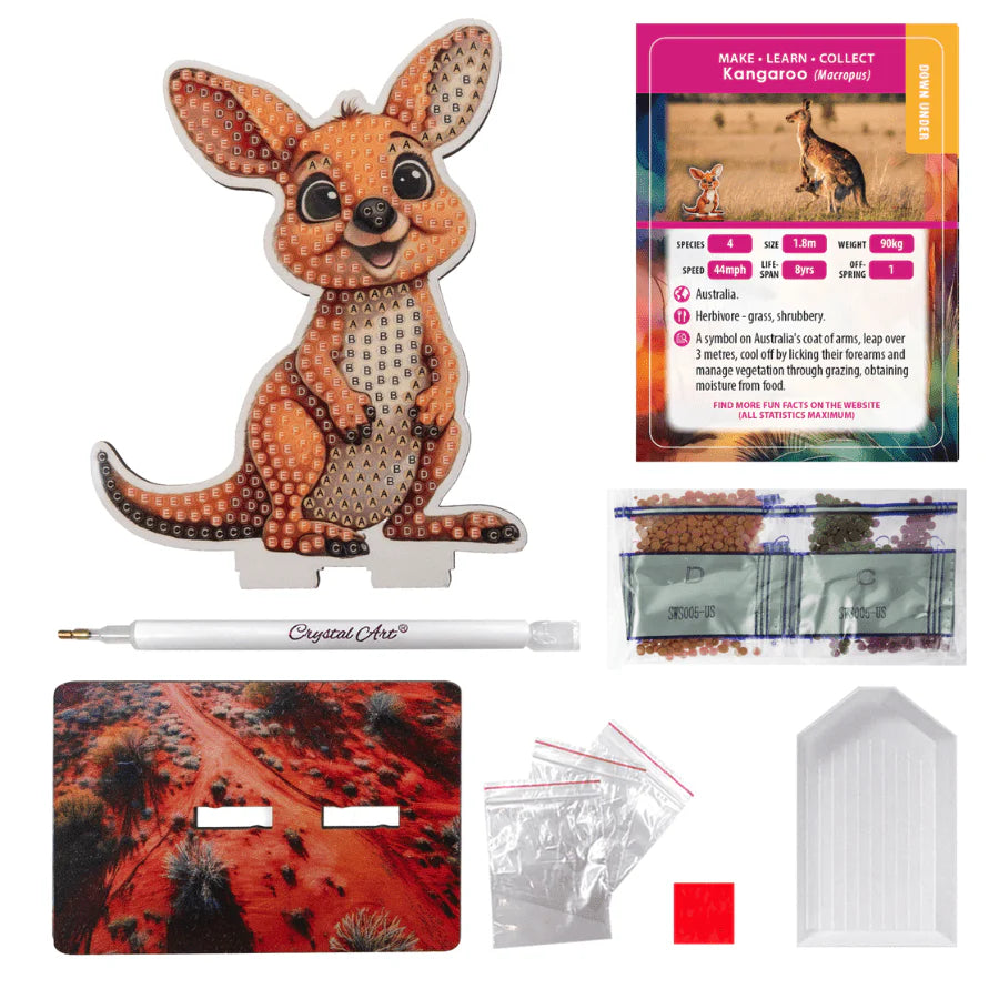 Crystal Art Craft Buddies - Kangaroo