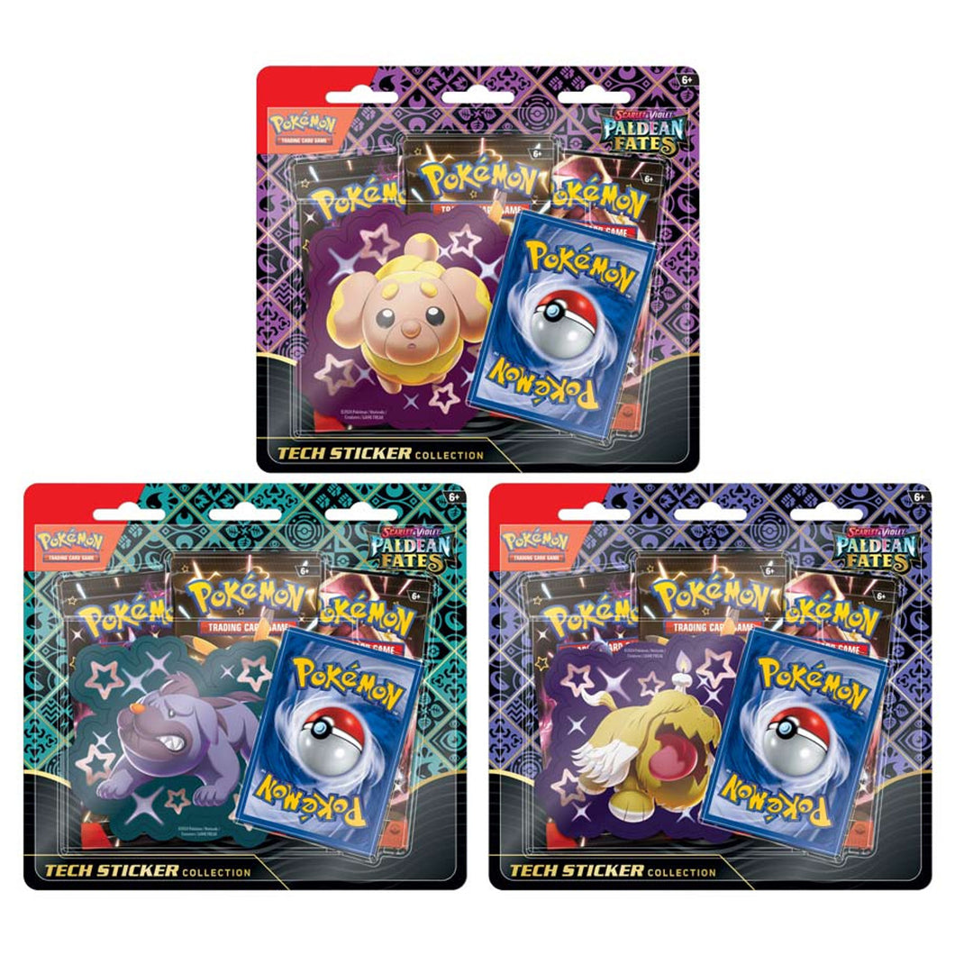 Pokemon TCG Paldean Fates Tech Sticker Collection