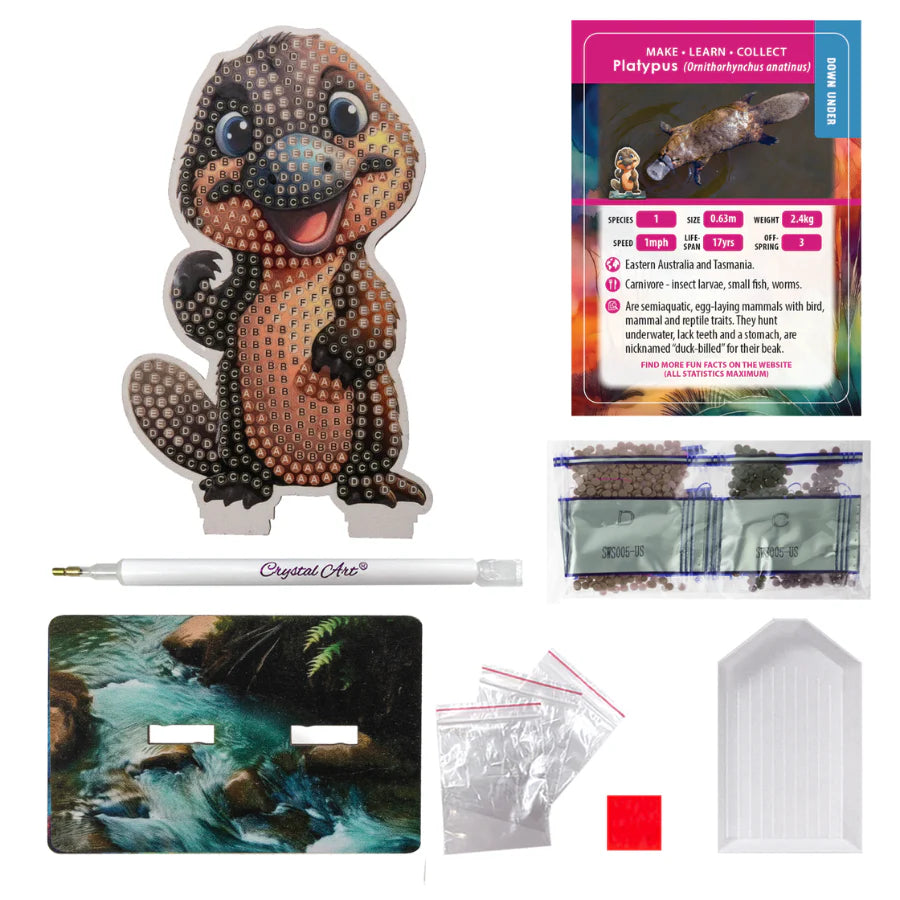 Crystal Art Craft Buddies - Platypus