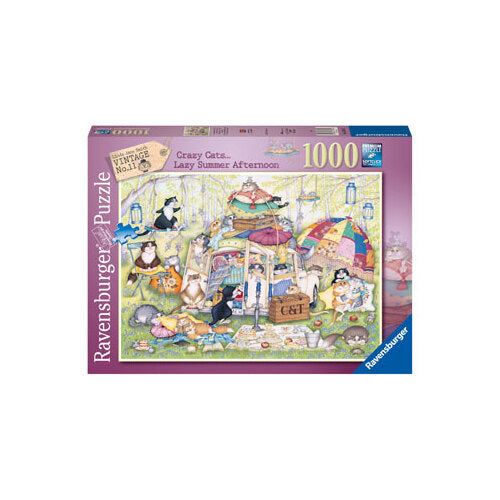 Lazy Cats Lazy Summer Afternoon 1000pc Puzzle