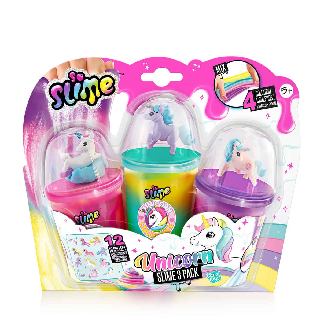So Slime Unicorn Slime 3 Pack