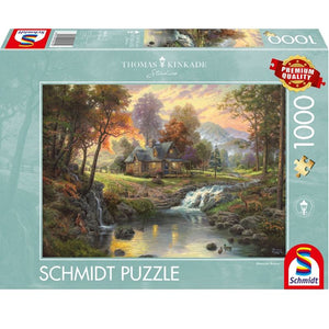 Schmidt Thomas Kinkade Mountain Retreat 1000pc