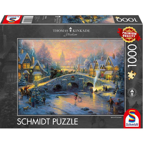 Schmidt Thomas Kinkade Spirit of Christmas 1000pc