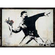 Banksy Rage, Flower Thrower 1000pc Puzzle