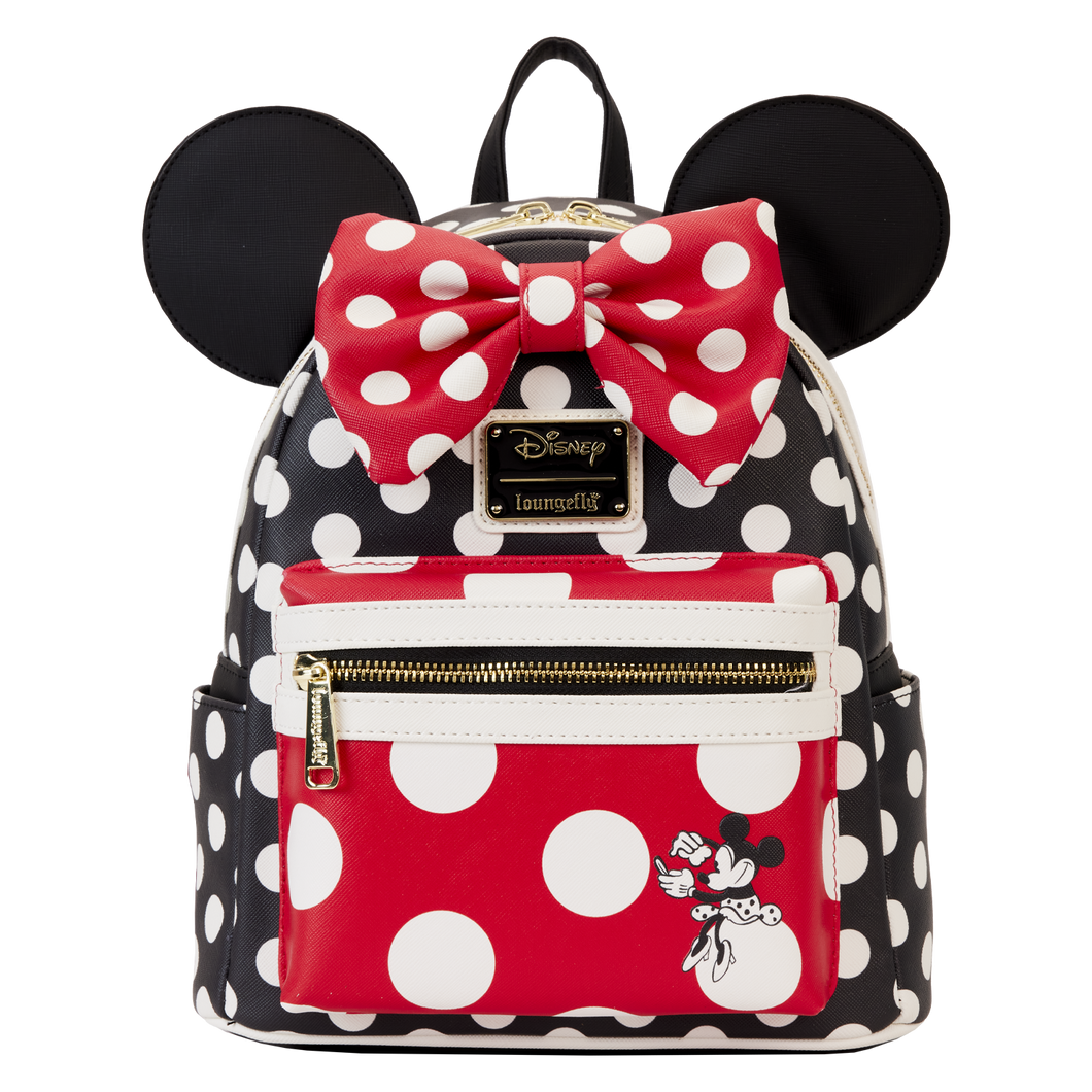 Loungefly Disney Minnie Rocks the Dots Classic Mini Backpack