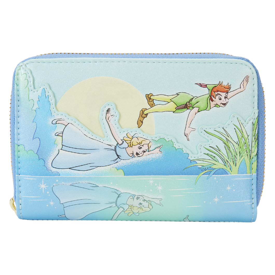 Loungefly Disney Peter Pan You Can Fly Glows Zip Around Wallet