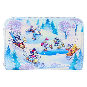 Loungefly Disney Mickey and Friends Winter Wonderland Zip Around Wallet