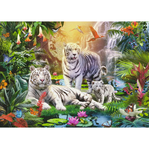 White Tiger Family 1000pc Puzzle