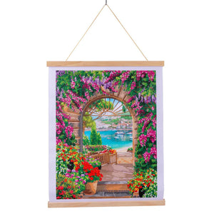 Crystal Art Scroll Kit - Window To Paradise