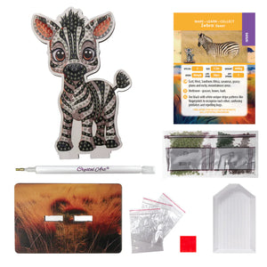 Crystal Art Craft Buddies - Zebra
