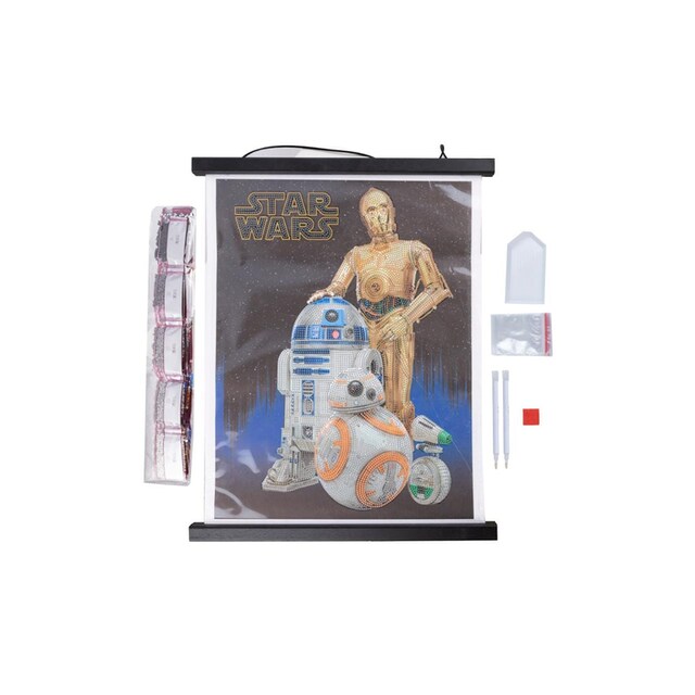 Crystal Art Scroll Kit - Star Wars Droids