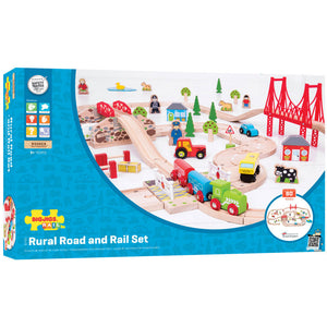BigJigs Road & Rail Train Set