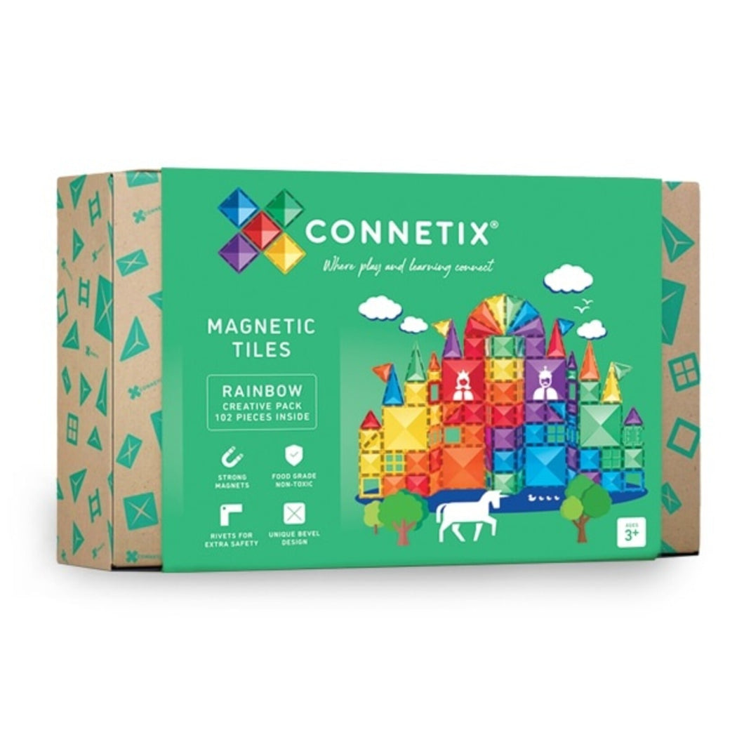 Connetix Magnetic Tiles - Rainbow 102pcs