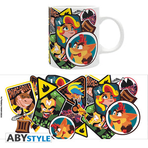 Crash Bandicoot Sticker Mug