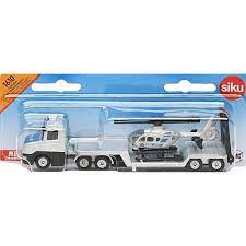 Siku 1:87 - Police Low Loader with Helicopter