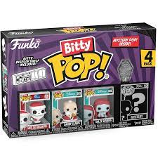 Funko Bitty Pops The Nightmare Before Christmas - Santa Jack Skellington, Sandy Claws and Sally Sewing