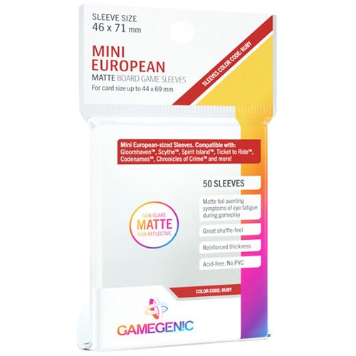 Gamegenic Mini European Matte Board Game Sleeves
