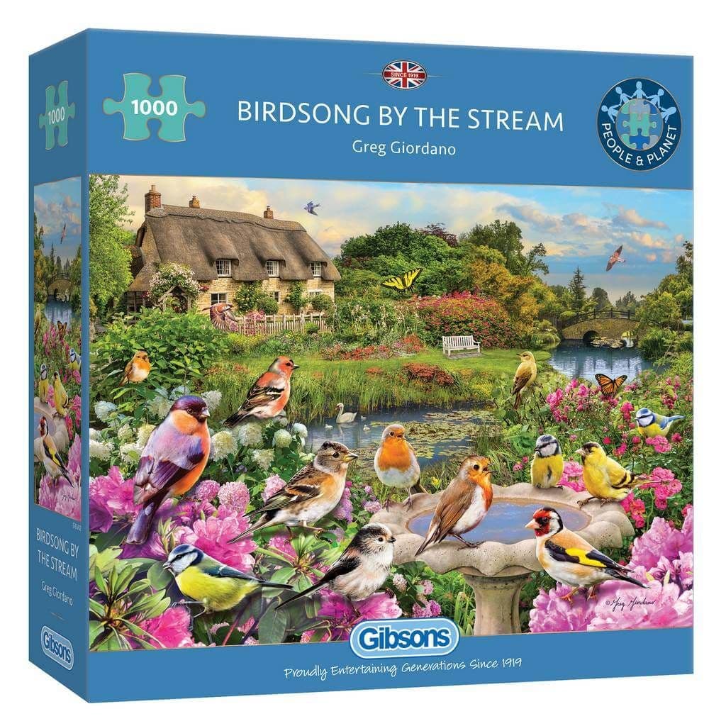 Gibsons Birdsong by the Stream 1000pc Puzzle