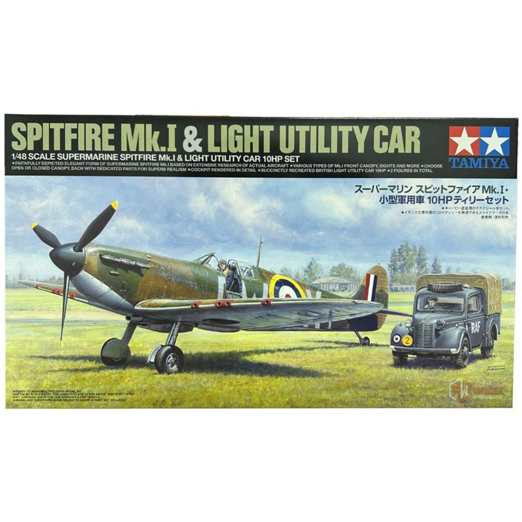Tamiya Spitfire Mk.I & Light Utility Car 1:48