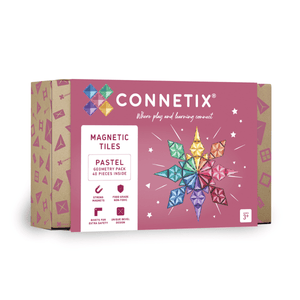 Connetix Magnetic Tiles - Pastel Geometric 40pcs