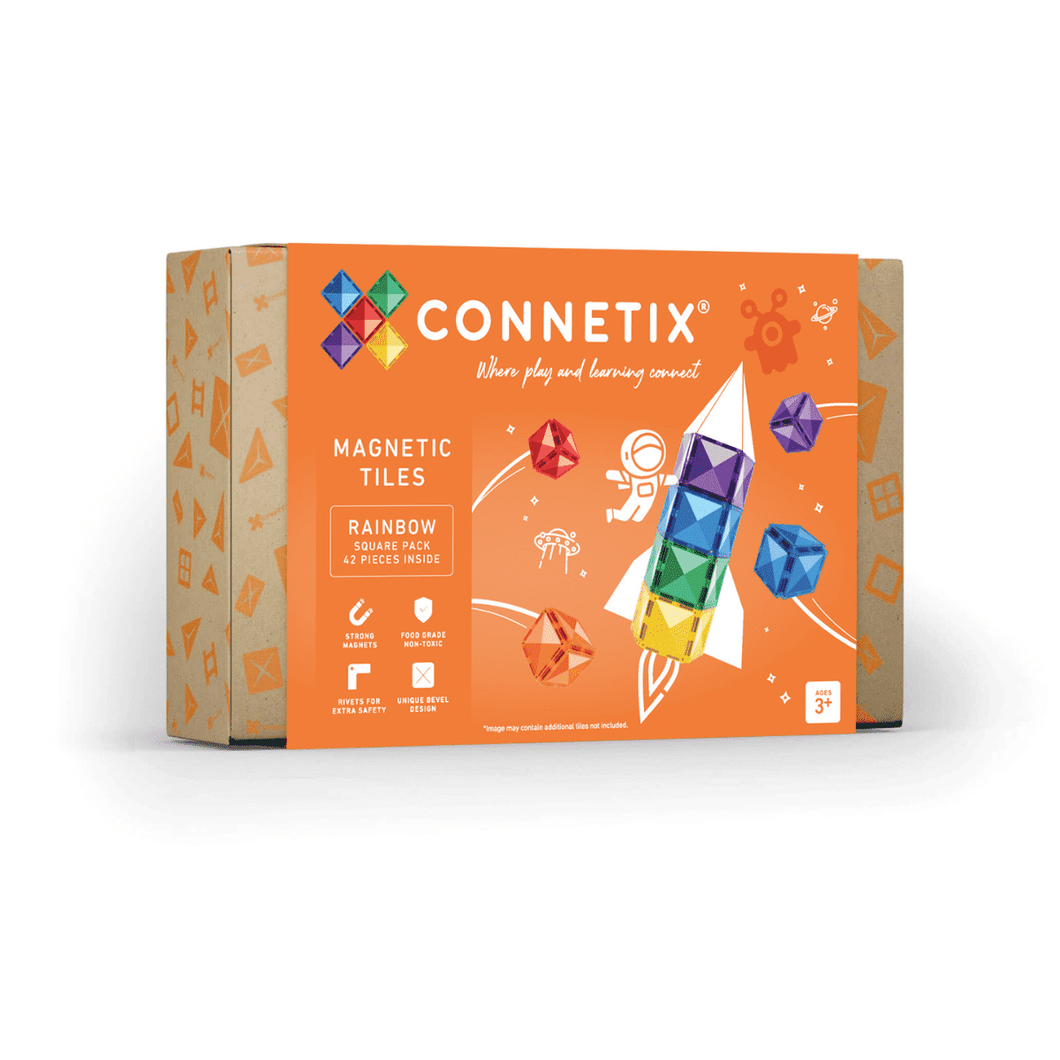 Connetix Magnetic Tiles - Rainbow 42pcs