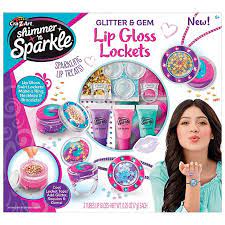 Shimmer n Sparkle - Glitter & Gem Lip Gloss Lockets