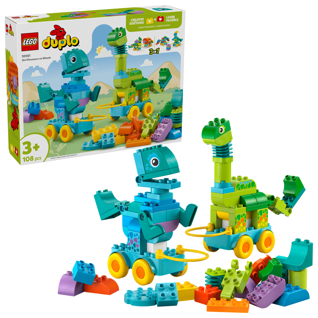 LEGO DUPLO 10451 3-in-1 Dinosaurs on Wheels