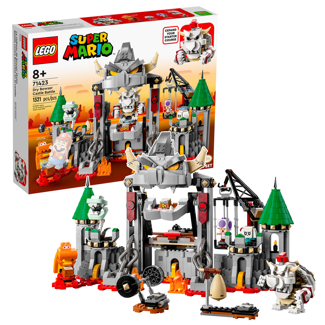 LEGO Super Mario 71423 Dry Bowser Castle Battle Expansion Set
