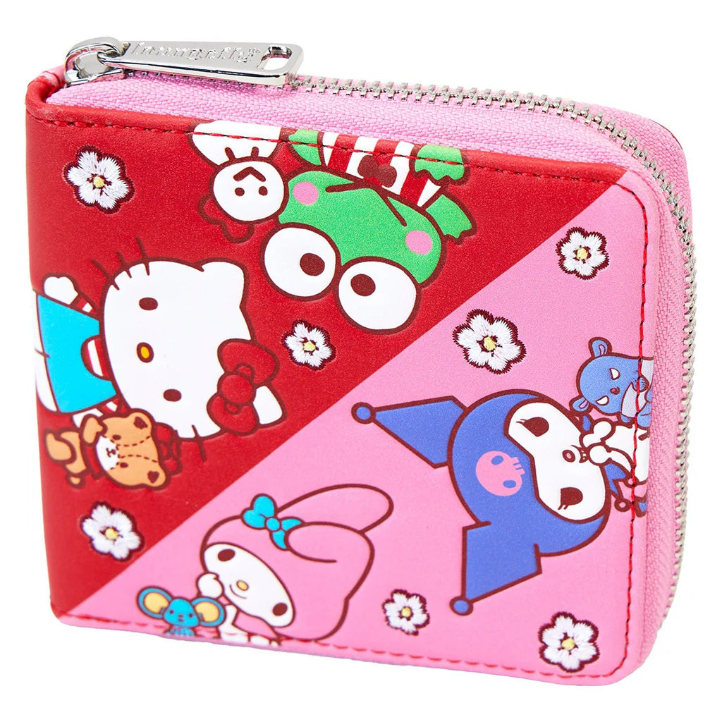 Loungefly Hello Kitty & Friends Colour Block Zip Around Wallet