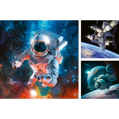 Outer Space 3x49pcs Puzzle