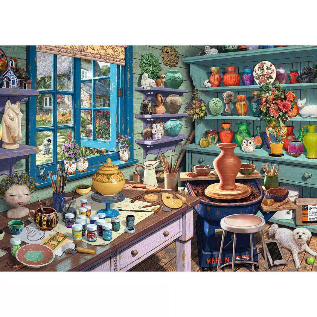 Pottery Studio Sanctuary 500pcs Large Format Puzzle
