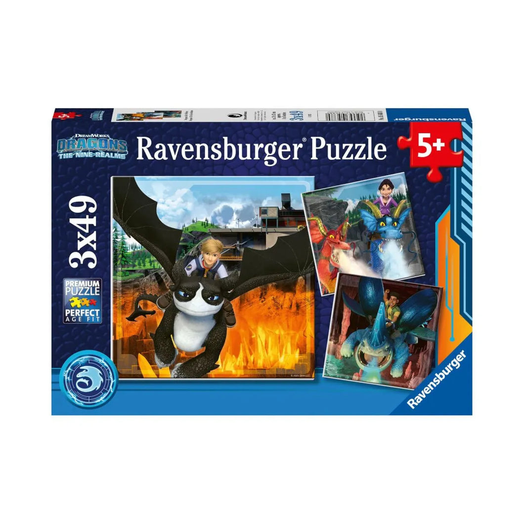 How to Train Your Dragon 3x49pcs Puzzle