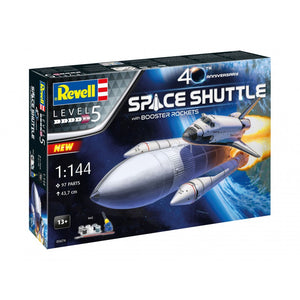 Revell 40th Anniversary Space Shuttle With Booster Rockets 1:144 Scale