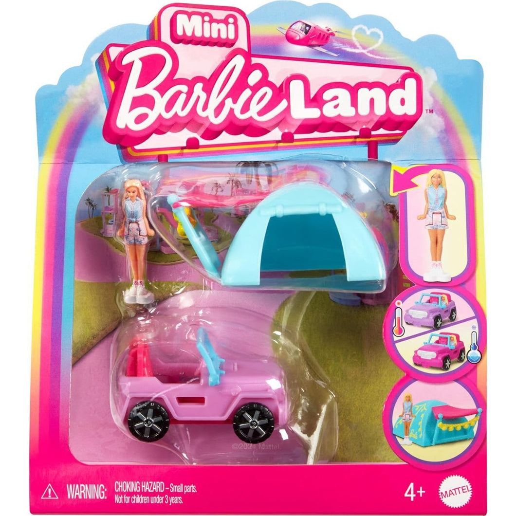 Barbie Mini Barbieland Doll & Vehicle - Jeep