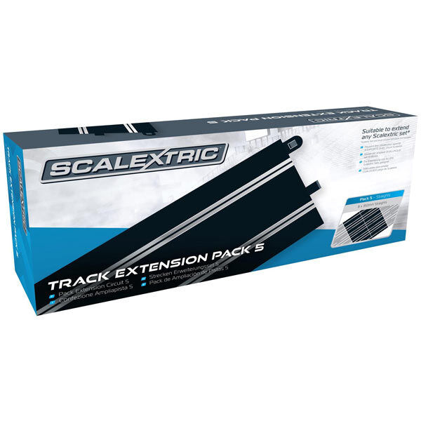 Scalextric Track Extension 5 Straight 8 Pack
