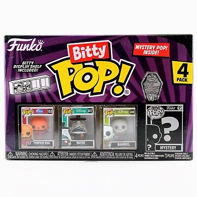 Funko Bitty Pops The Nightmare Before Christmas - Pumpkin King, Mayor and Barrel