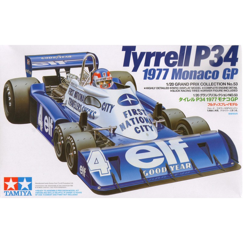 Tamiya Tyrrell P34 1977 Monaco GP 1:20