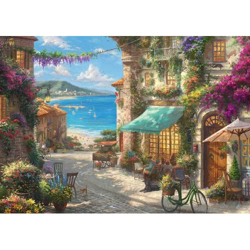 Schmidt Thomas Kinkade Cafe on the Italian Riviera 1000pc