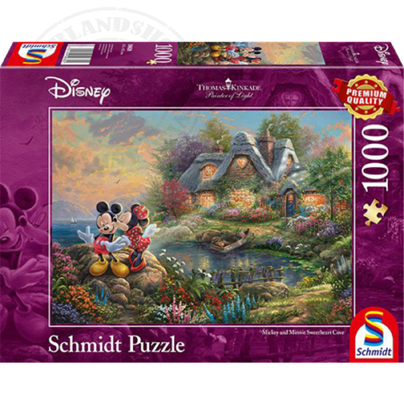 Schmidt Thomas Kinkade - Mickey and Minnie Sweetheart Cove 1000pc