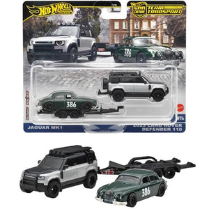 Hot Wheels Premium Team Transport - Jaguar MK1 & 2023 Land Rover Defender 110