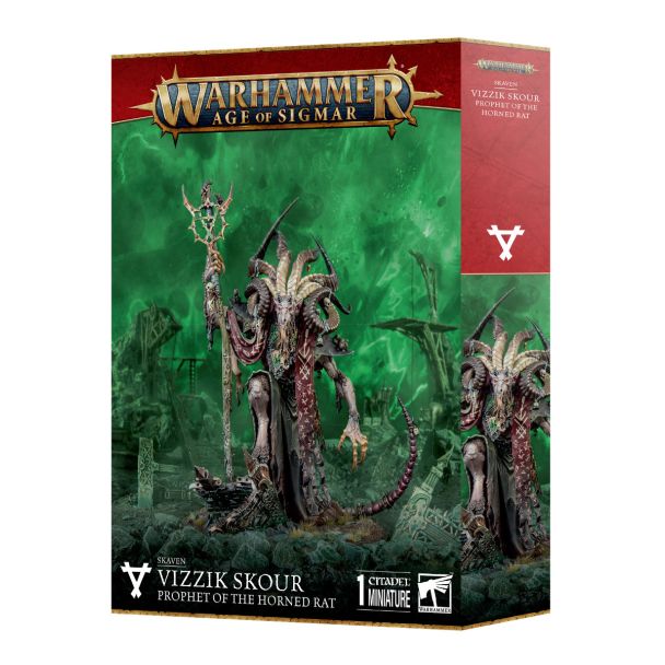 AOS Skaven Vizzik Skour Prophet of the Horned Rat 90-20
