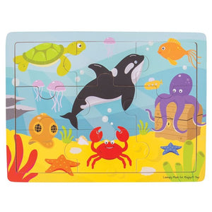 BigJigs 9pc Tray Puzzle - Underwater