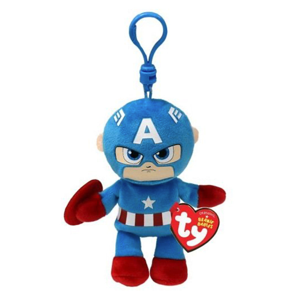 TY Beanie Babies Key Ring - Captain America